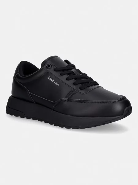 Calvin Klein CITY RUNNER LACEUP LTH superge črna