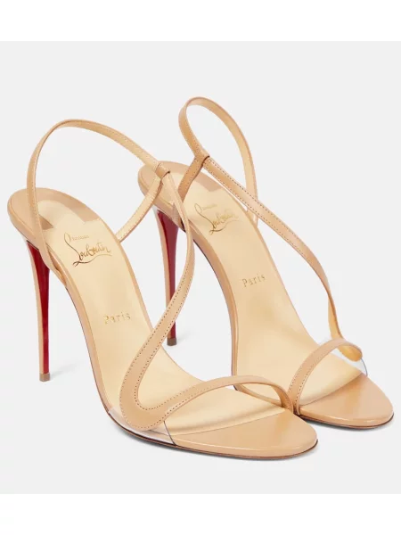 Sandale Christian Louboutin din piele bej