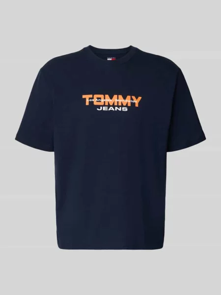T-shirt o kroju regular fit z czystej bawełny Tommy Jeans