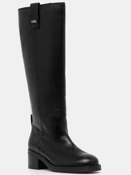 Karl Lagerfeld ghete de piele BROOKLYN femei cu drept negru