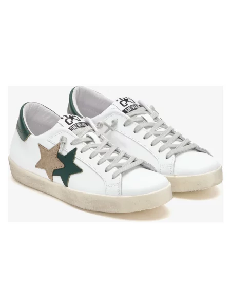 Sneakersy 2star skórzane białe