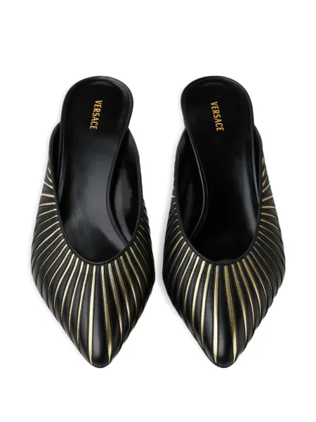 Papuci tip mules Versace negru