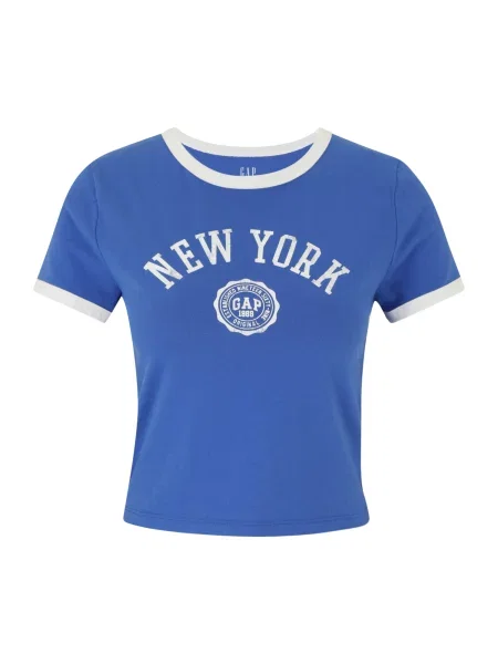 Gap Petite Tričko NY královská modrá bílá