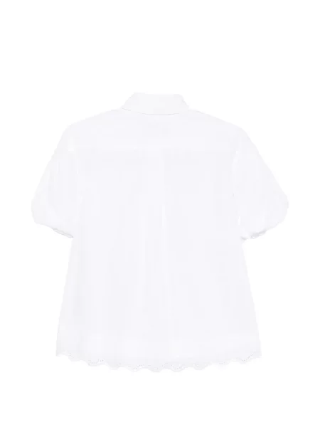 Cămașă Simone Rocha cu broderie alb
