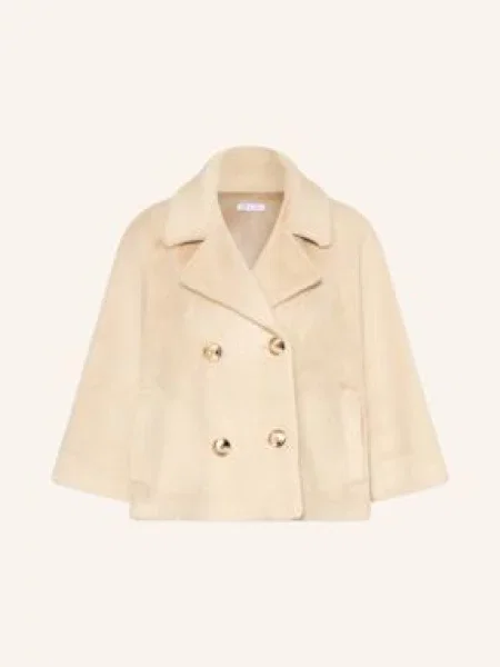 Mrs & Hugs Bunda Z Umělé Kožešiny S Rukávem krémová