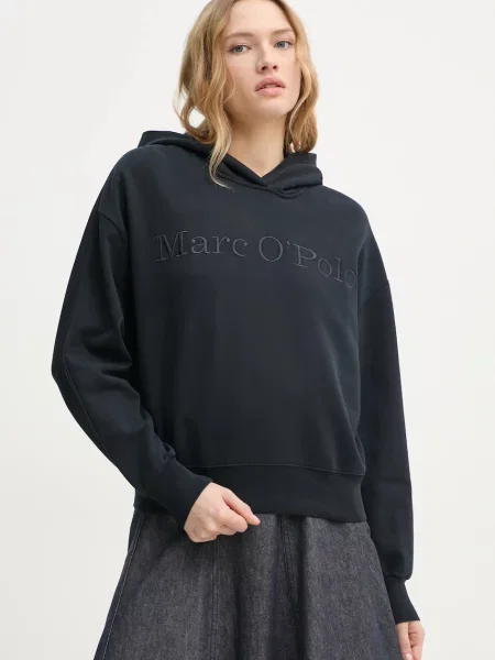 Marc O'Polo hanorac de femei marin cu glugă cu imprimeu albastru