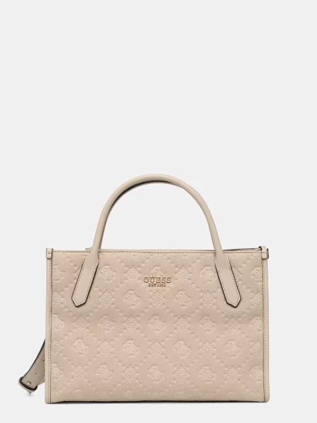Guess torebka shopper JODI beżowa