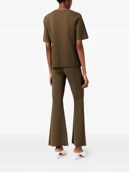 Pantaloni Stella Mccartney evazate verde