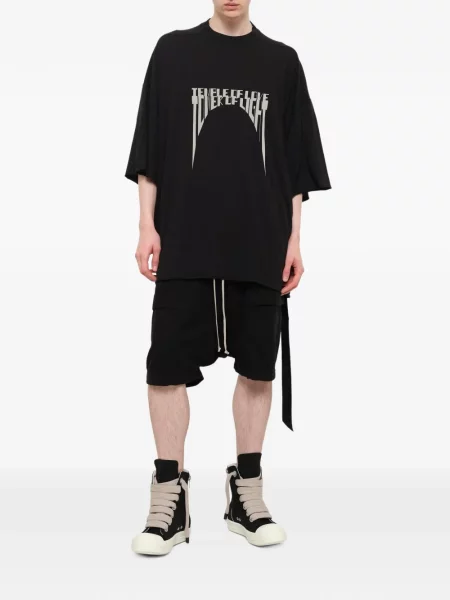 Tricou Rick Owens Drkshdw cu imagine negru