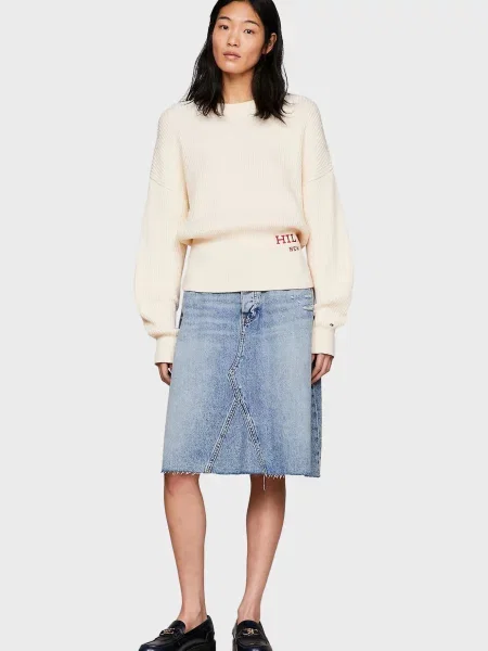 Джинсова спідниця Tommy Hilfiger блакитна