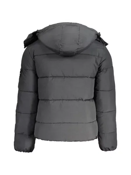 Geacă Calvin Klein cu glugă cu imagine negru