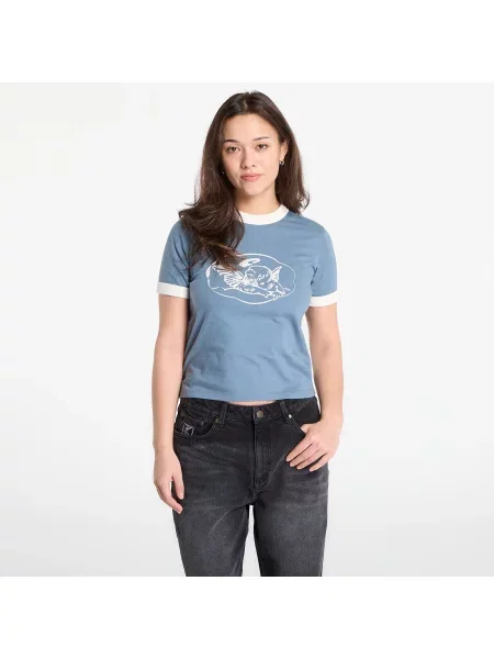 Tricou Carhartt WIP W S/S Reminiscing Ringer T-Shirt Velvet Blue M albastru