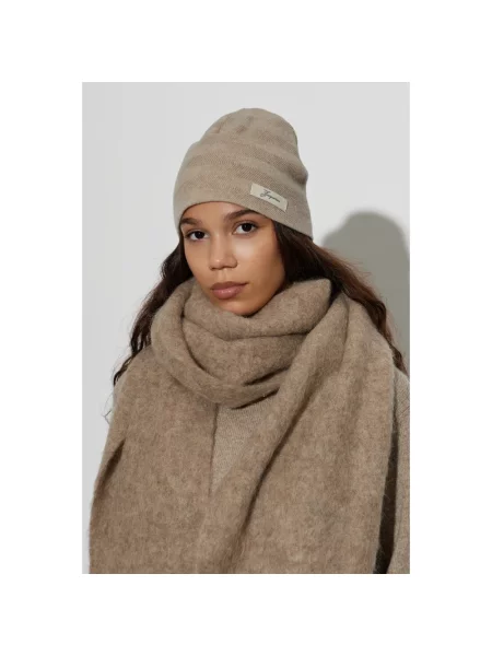 Czapka Jacquemus wełniana beżowa