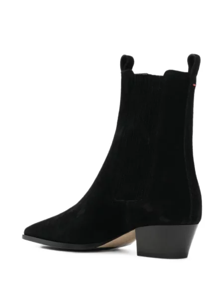 Botine Aeyde din piele de căprioară negru