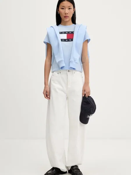 Tommy Jeans kratka majica modra