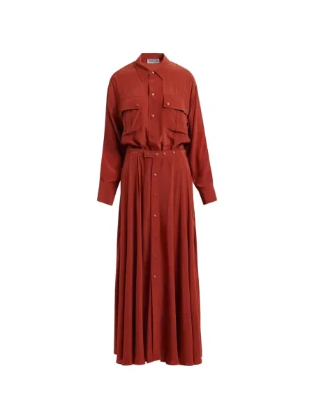 Rochie midi Essentiel Antwerp de costum portocaliu