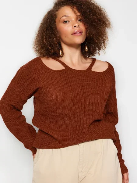 Pulover Trendyol maro