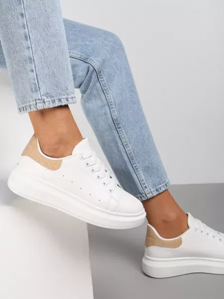 Sneakers Albi-Bej Lucid Dream alb