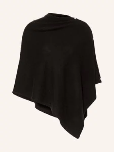 Rosemunde Ponczo Z Kaszmirem schwarz czarne