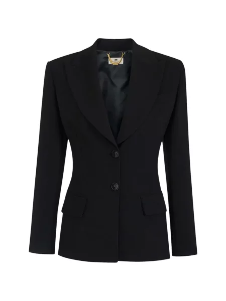 Ușor geacă Elisabetta Franchi negru