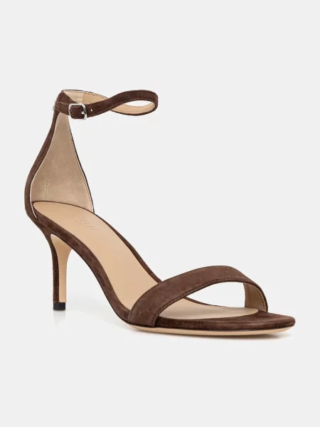 Велурени сандали Lauren Ralph Lauren Allie Mid кафяво