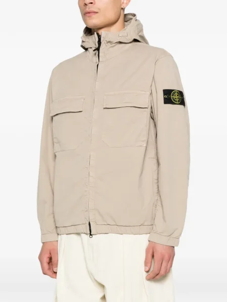 Geacă Stone Island cu glugă cu strasuri