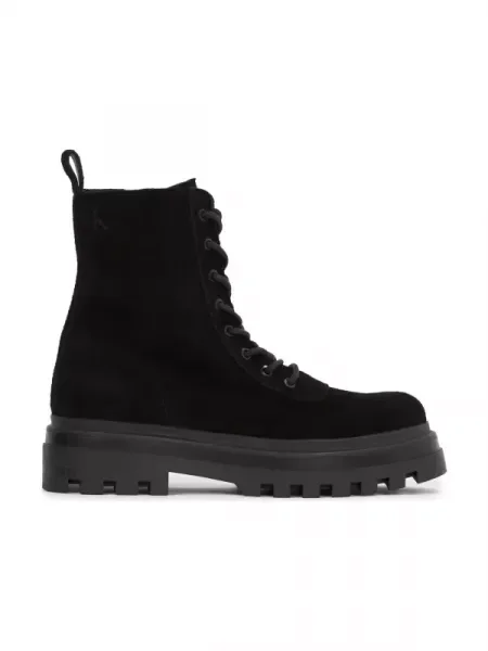 CALVIN KLEIN JEANS De piele botine negru
