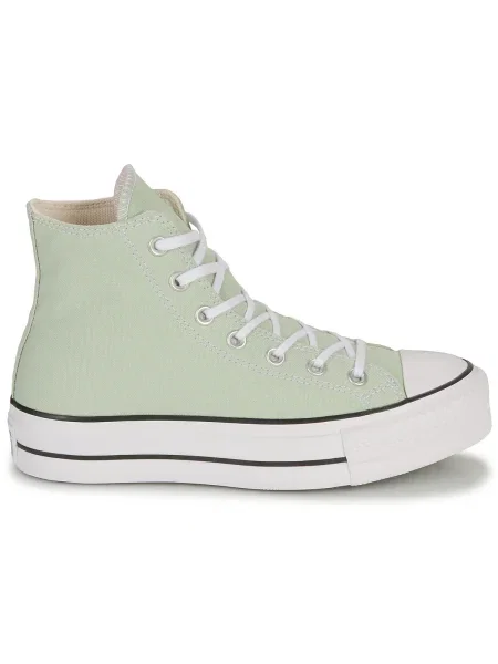 Pantofi Converse cu platformă verde