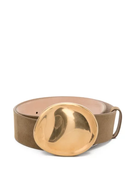 Remen Khaite od brušene kože zlatna