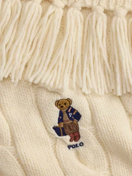 Polo Ralph Lauren Szalik Kremowy biała