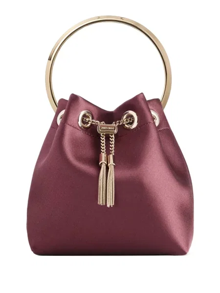 Geantă bucket Jimmy Choo maro