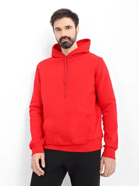 Худі Роза бавовна/поліестер червоний