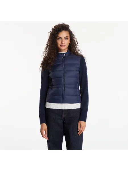 Μπουφάν Tommy Hilfiger Lw Down Knit Mix Jacket Dark Night Navy S ναυτικό