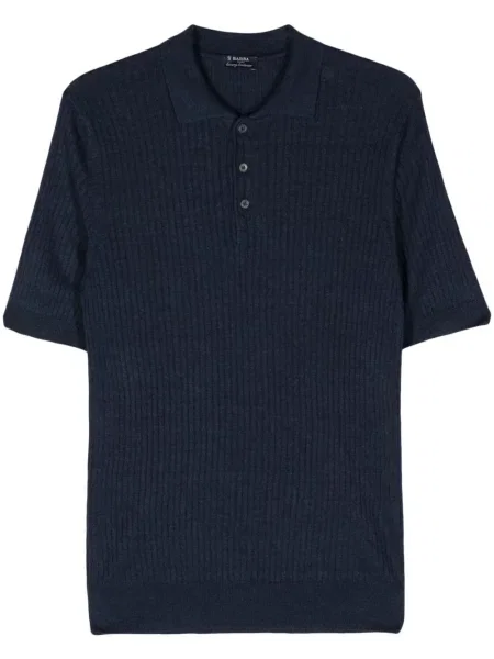 Polo Barba tricotate albastru