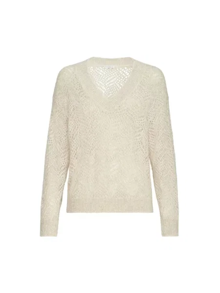 Sweter Brunello Cucinelli beżowy