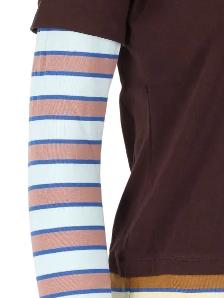 Lung tricou Staud maro