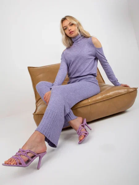 Pantaloni Fashionhunters violet