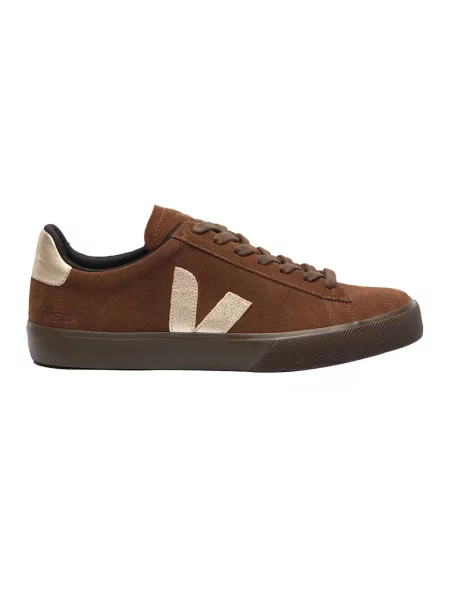 Sneakersy Veja skórzane brązowe