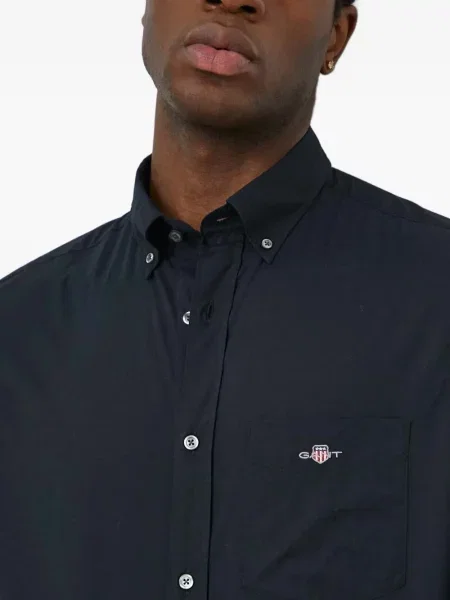 Cămașă Gant cu broderie negru