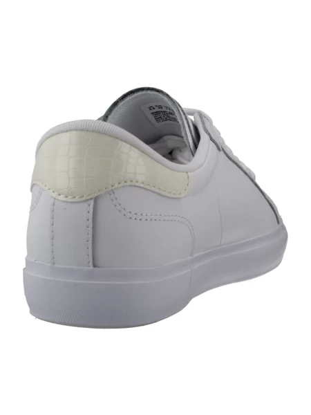 Pantofi Lacoste cu imprimeu animal print alb