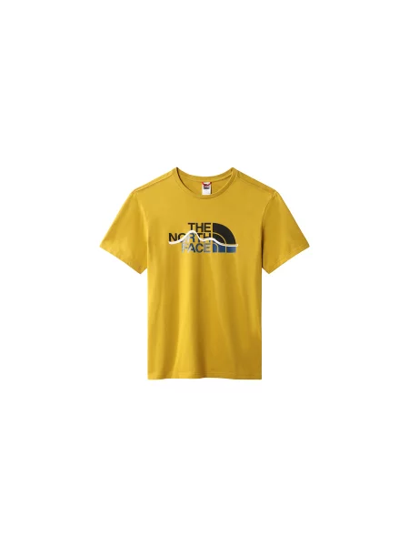 The North Face M Mountain Line T-shirt Mężczyźni Koszulki The North Face Size: S żółty