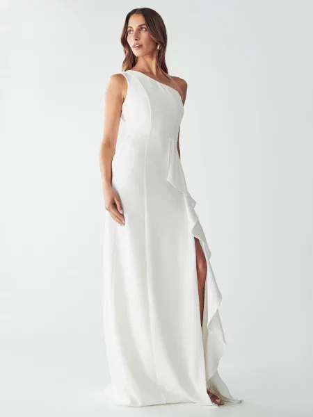 BWLDR Rochie de seară CATIA DRESS' alb
