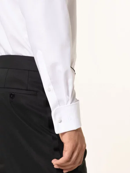 Olymp Koszula Luxor Modern Fit Z Wywijanym Mankietem weiss biała