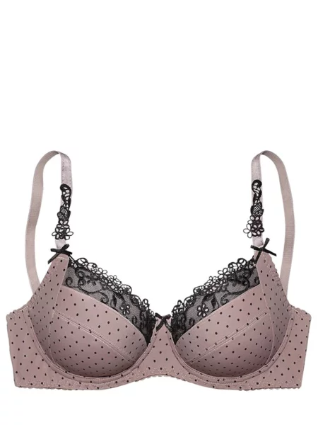 NUANCE Podprsenka šedobéžová černá