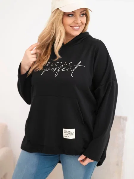 Bluza Kesi Włoski z nadrukiem czarna