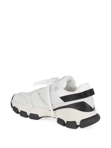 Sneakerși Prada cu autograf alb