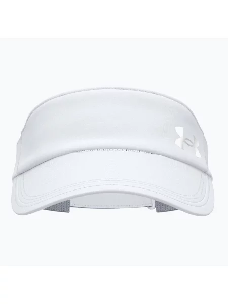 Șapcă de alergare pentru femei Under Armour Launch white/black/distant gray alb