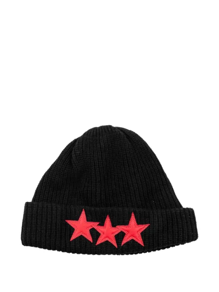 Căciulă Chrome Hearts cu motiv cu inimi negru