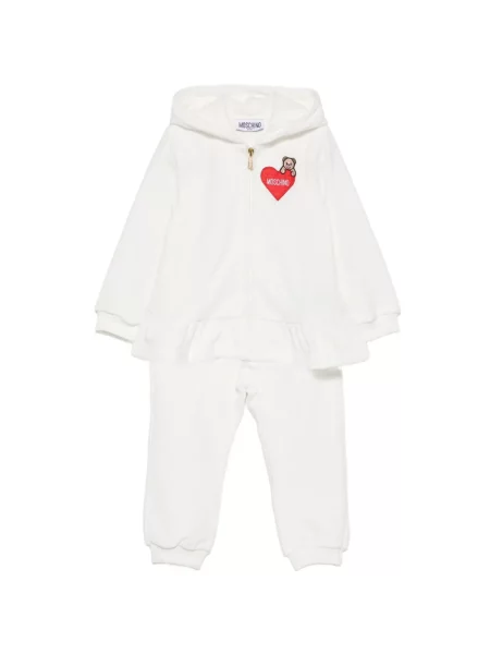 Komplet dresowy dziecięcy Moschino biały