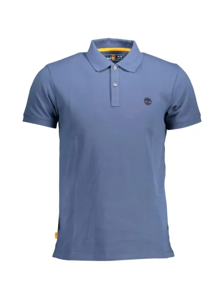 Tricou polo Timberland cu broderie albastru
